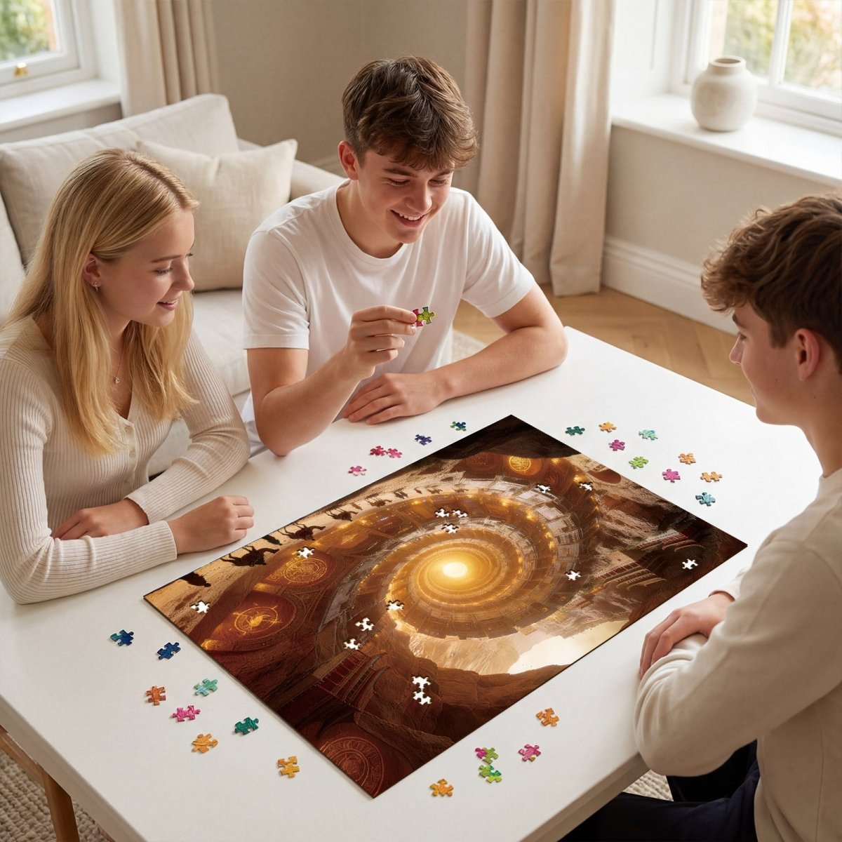 kaayee-golden-gatewheel-puzzle-1000-teile-eco-white-board image 8