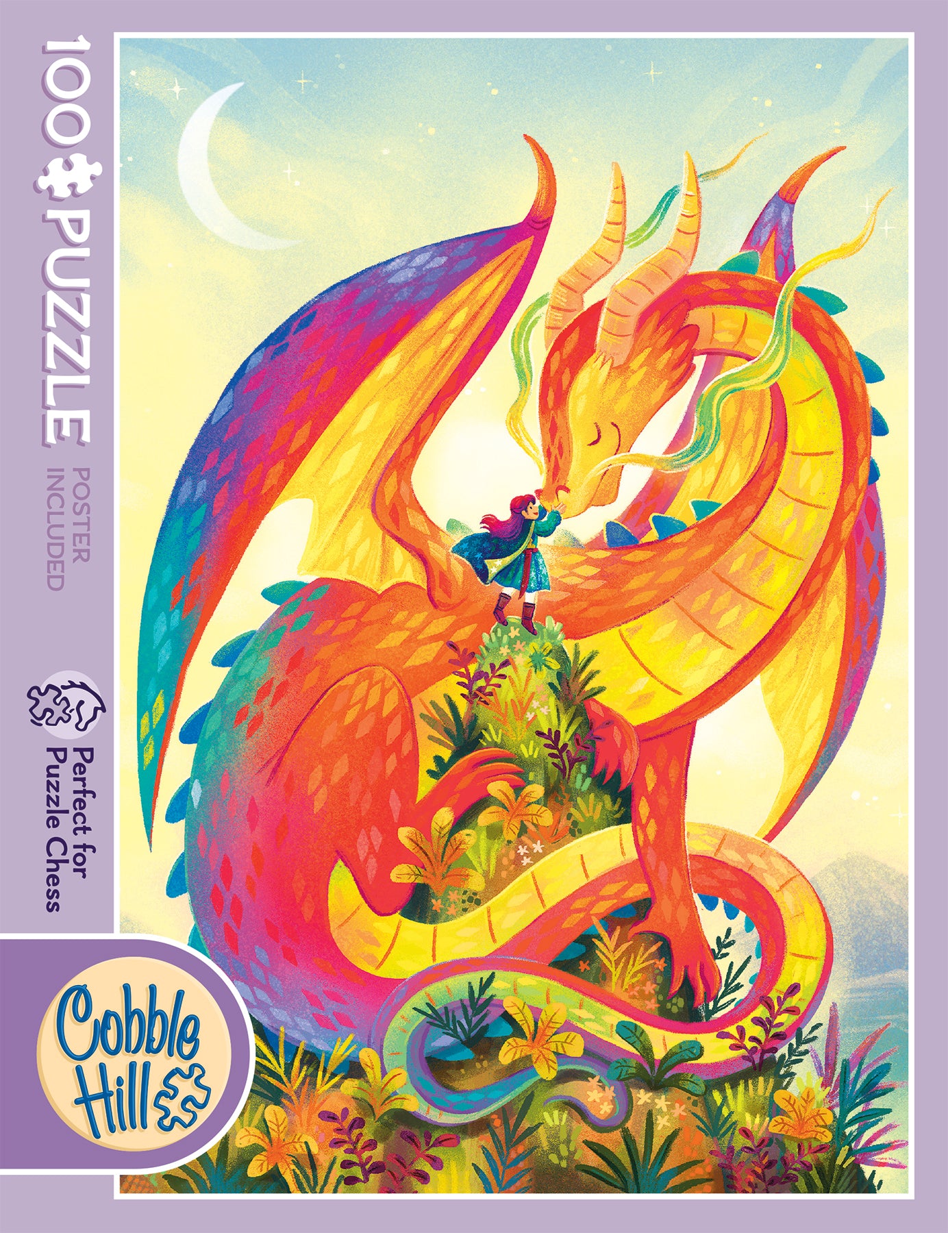 cobble-hill-100-piece-rainbow-dragon-puzzle-100-teile image 1