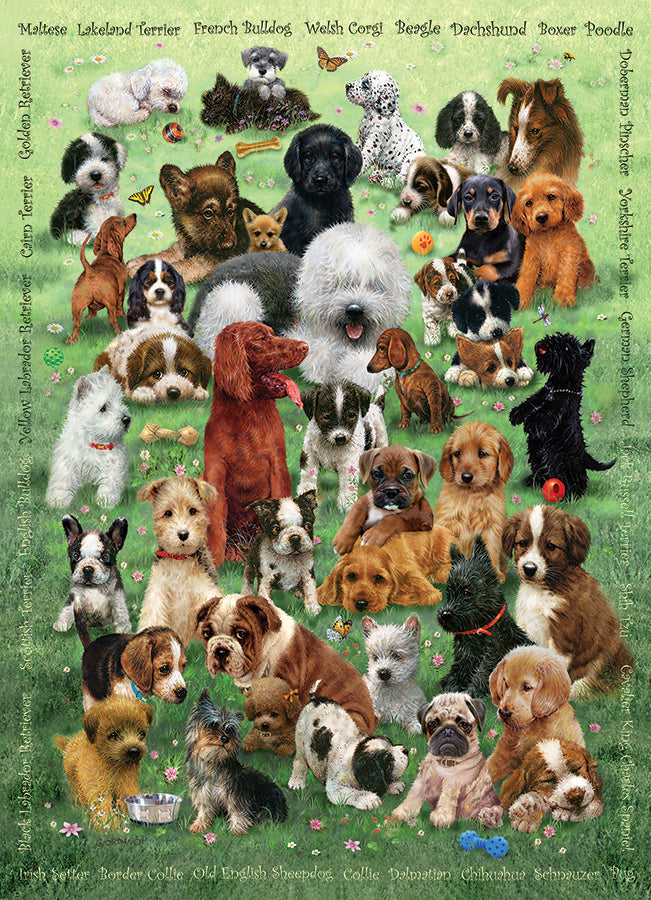 cobble-hill-puppy-love-puzzle-350-teile-welpen image 2