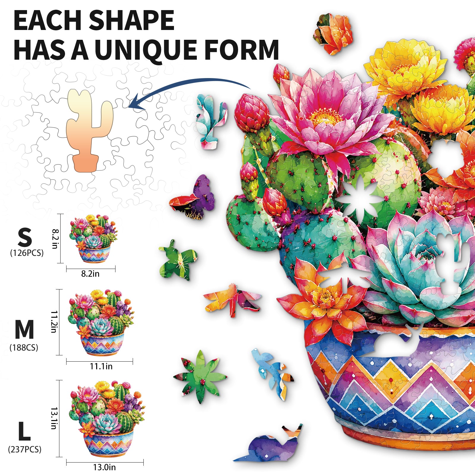 kaayee-wooden-puzzle-bloom-cactus-holzpuzzle-klein-natur image 3