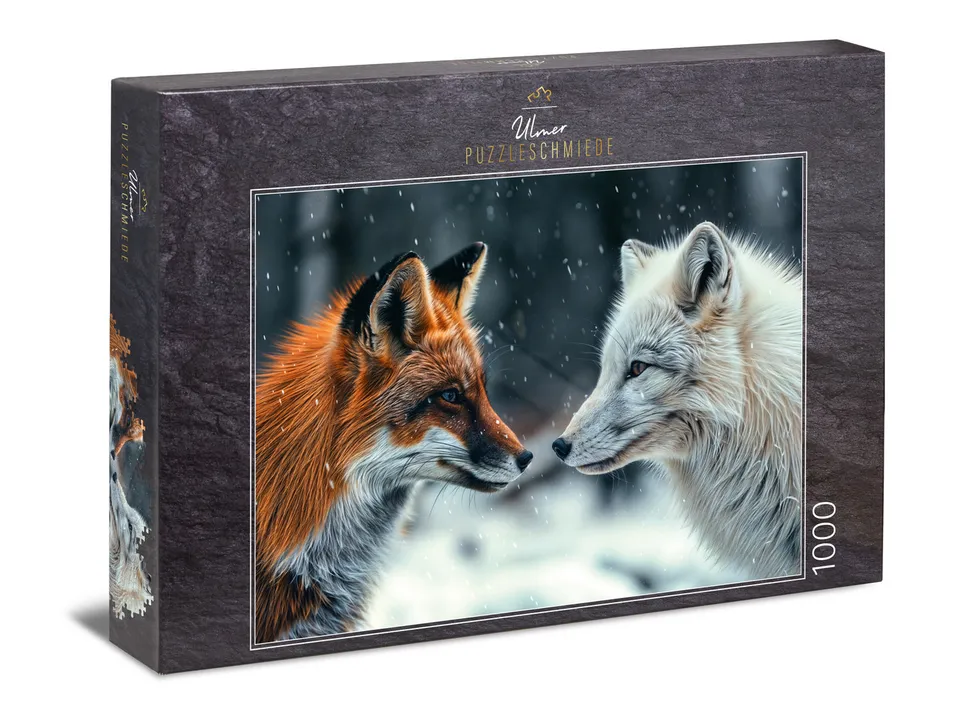 ulmer-puzzleschmiede-puzzle-1000-teile-schneegefl-ster-f-chse image 1