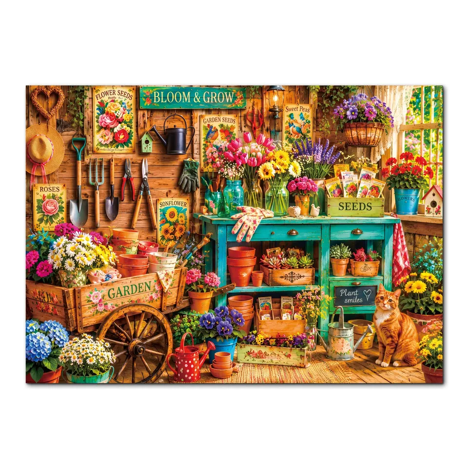 kaayee-cardboard-bloom-grow-garden-shop-puzzle-1000-teile image 1