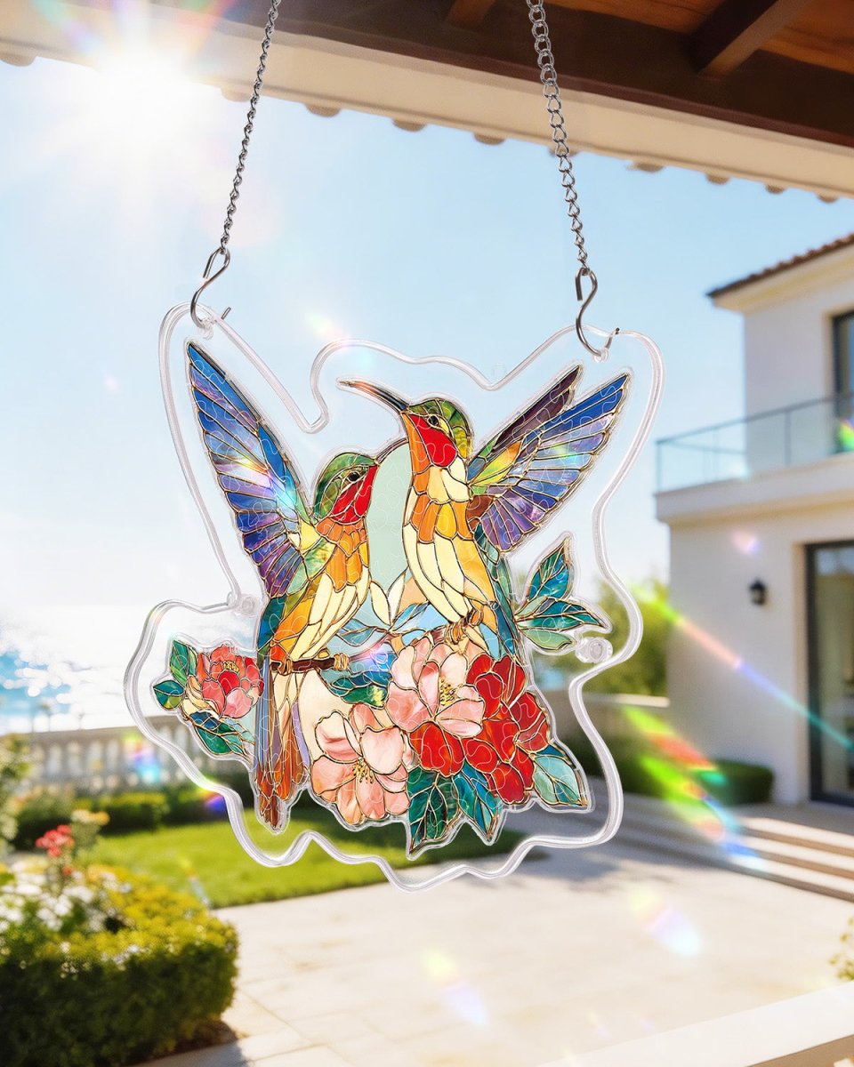 kaayee-suncatcher-puzzle-two-birds-of-spring-suncatcher-medium image 8