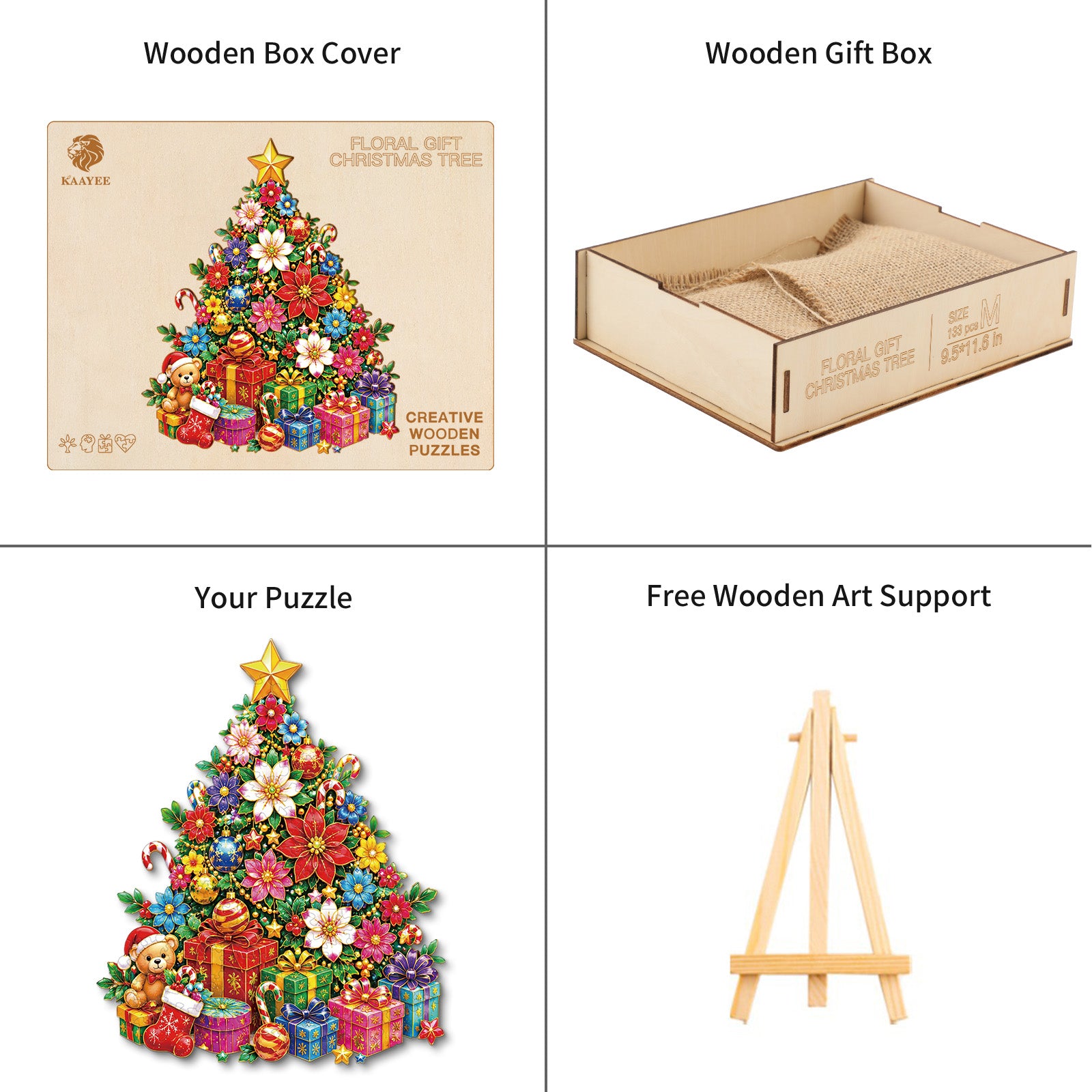 kaayee-christmas-tree-holzpuzzle-floral-medium image 4