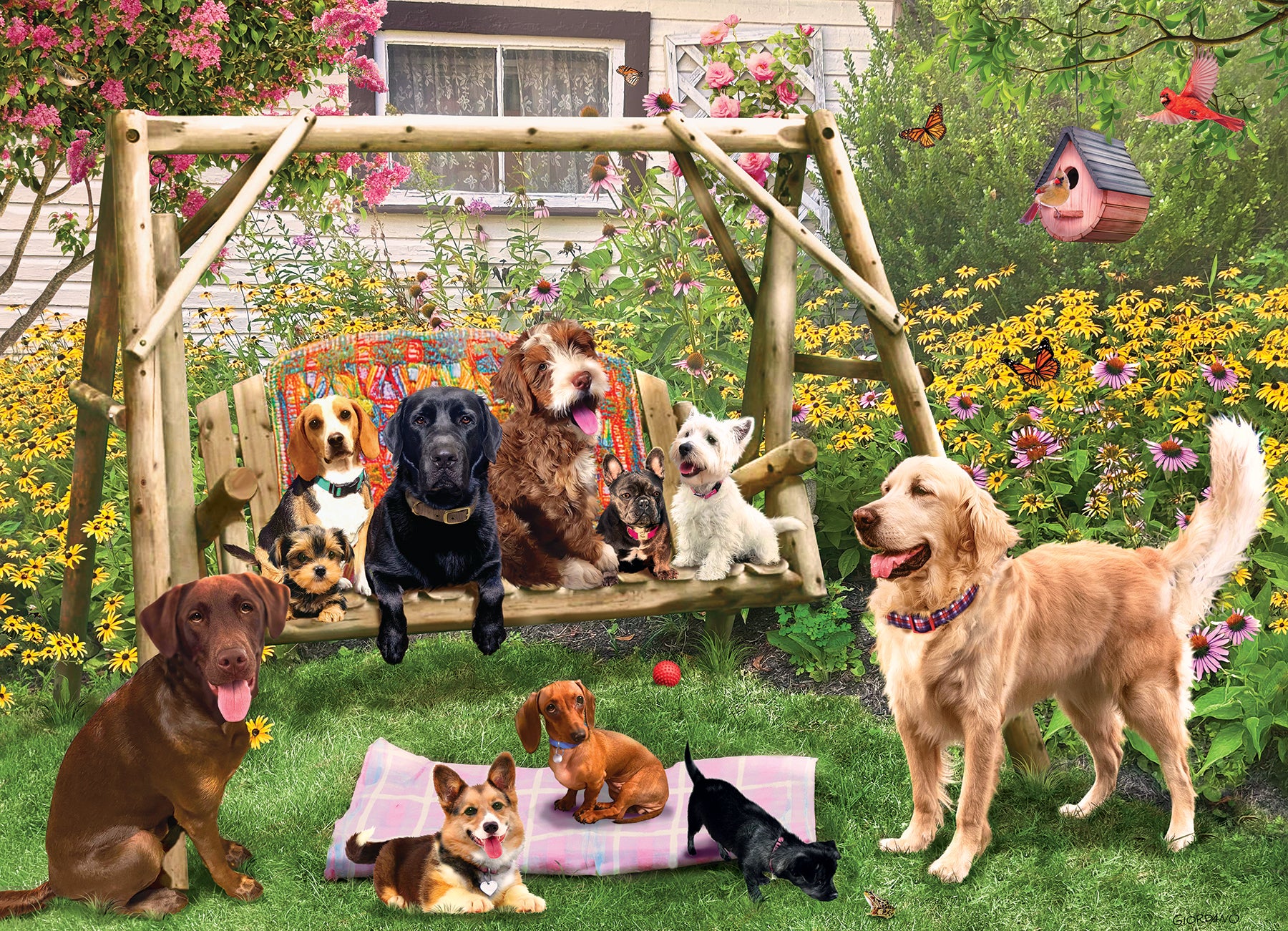 cobble-hill-doggie-daycare-puzzle-500-teile-hunde image 2