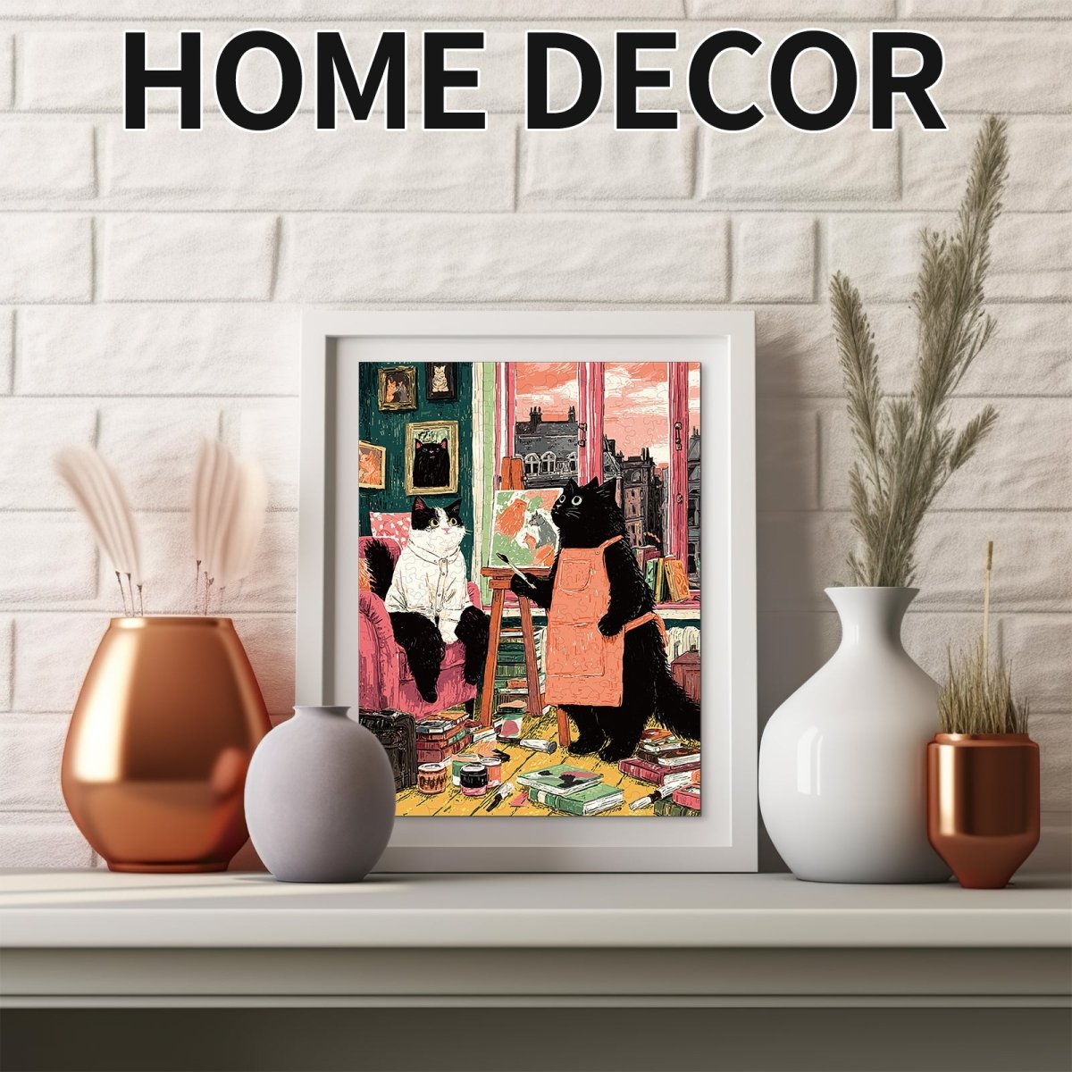 kaayee-painter-s-cat-corner-holzpuzzle-medium-katzenmotiv image 5