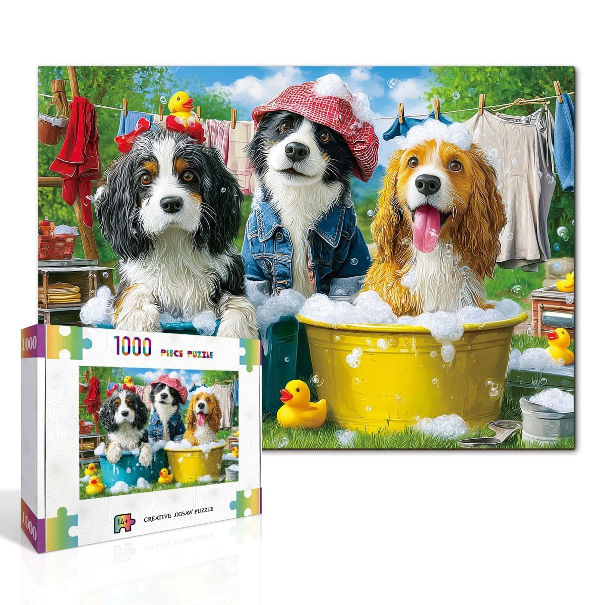 kaayee-cardboard-bubble-pup-squad-puzzle-1000-teile-standard image 2