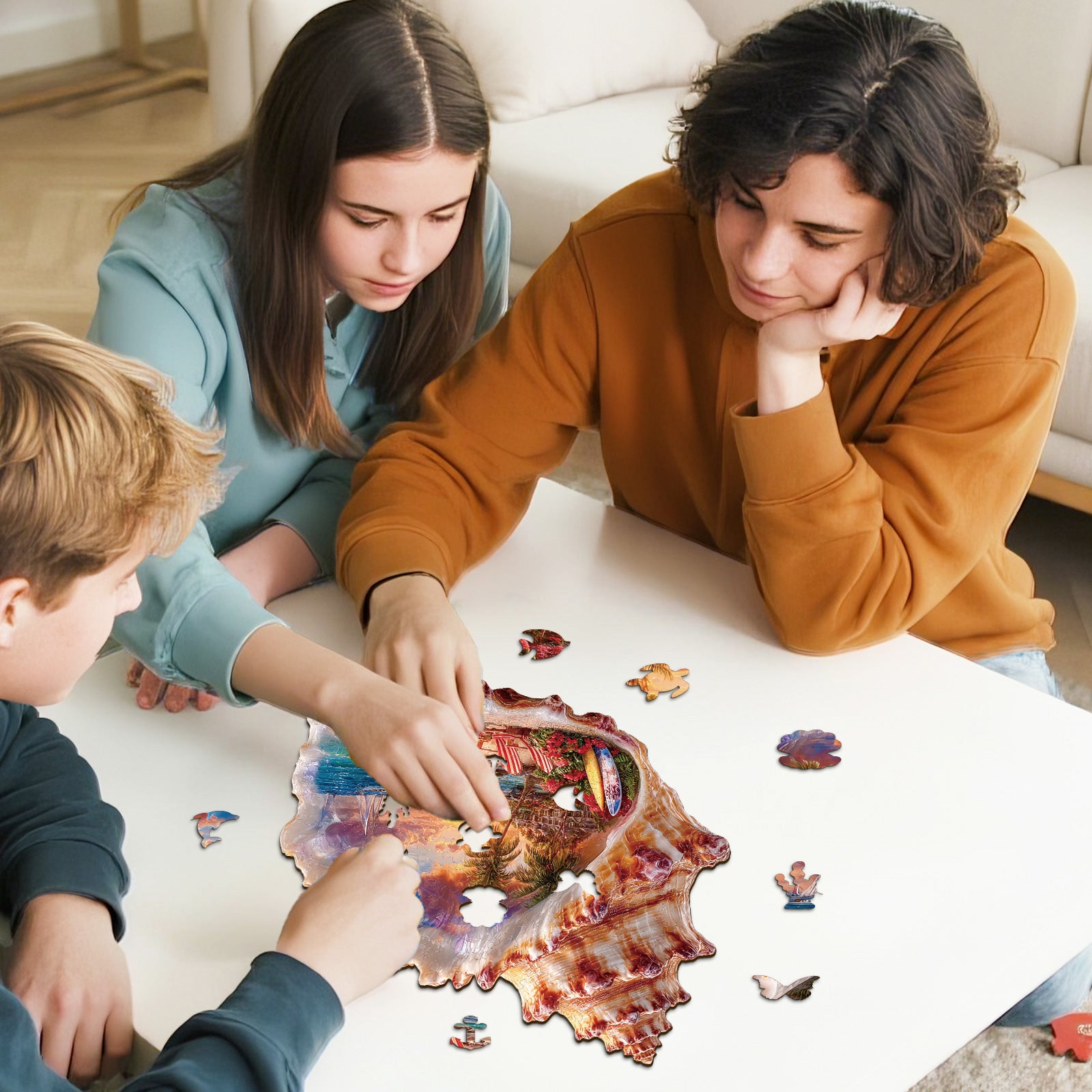 kaayee-shell-coast-dream-holzpuzzle-medium-muschel-strand image 7