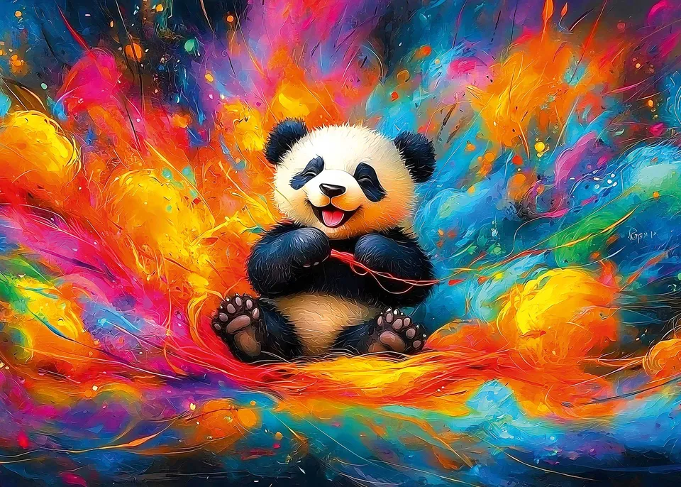 ulmer-puzzleschmiede-the-dreaming-panda-puzzle-2000-teile-panda image 1