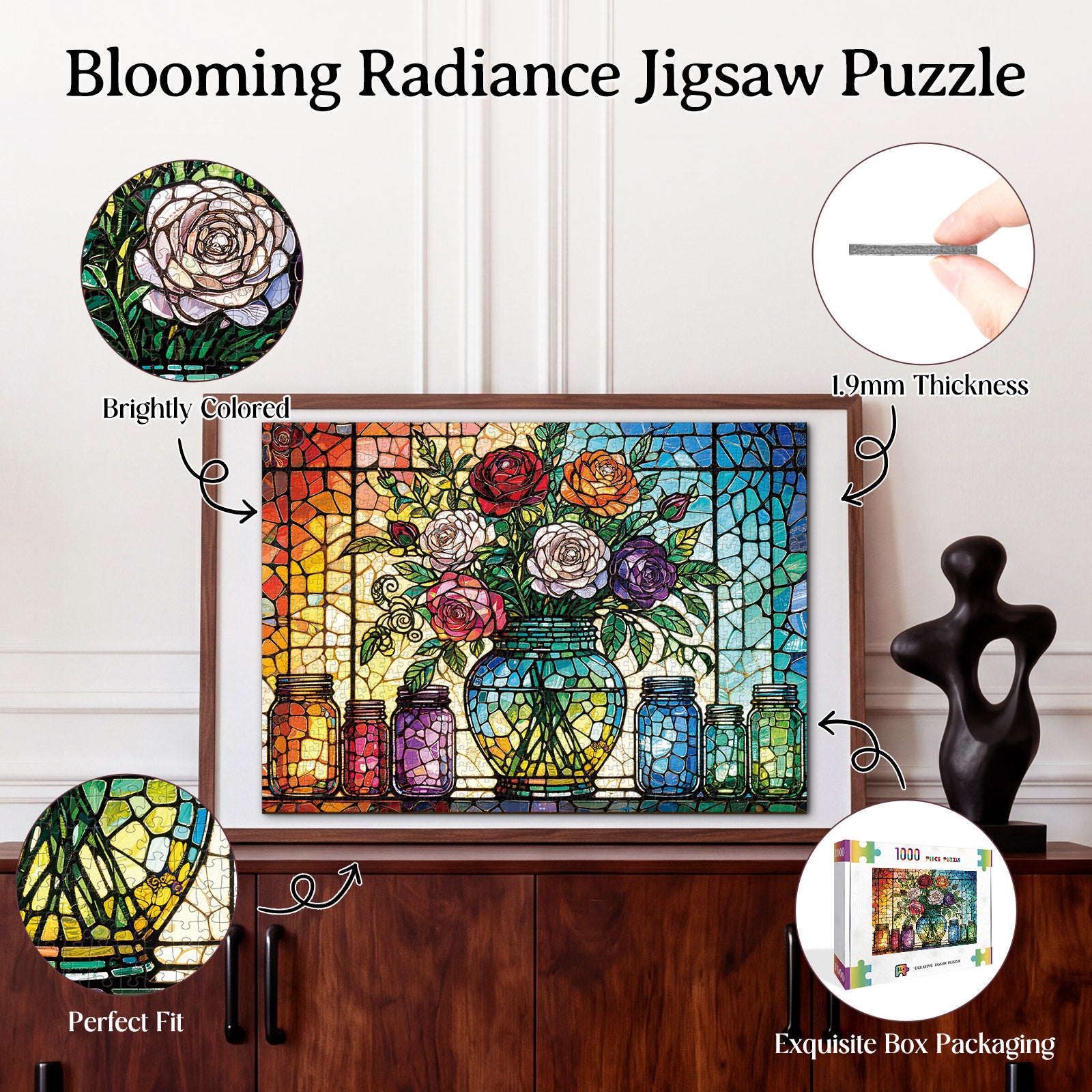 kaayee-cardboard-puzzle-blooming-radiance-1000-teile-standard image 3