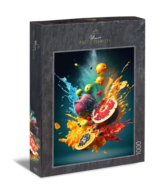 ulmer-puzzleschmiede-fast-fruit-puzzle-1000-teile-obst-bunt image 1