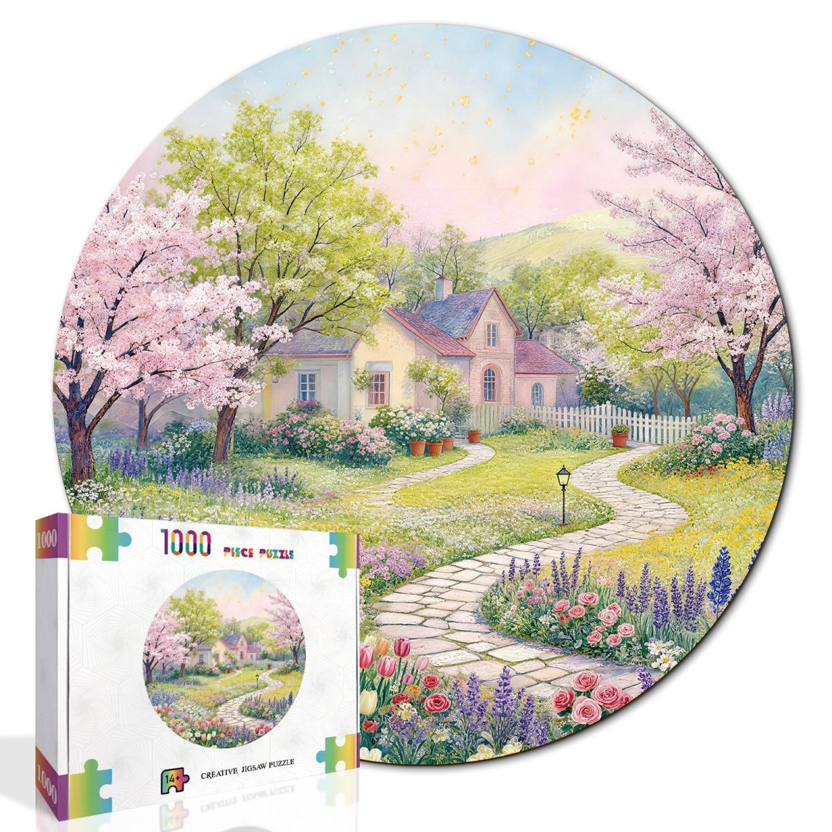 kaayee-cardboard-puzzle-whispers-of-sakura-meadow-1000-teile-eco image 2