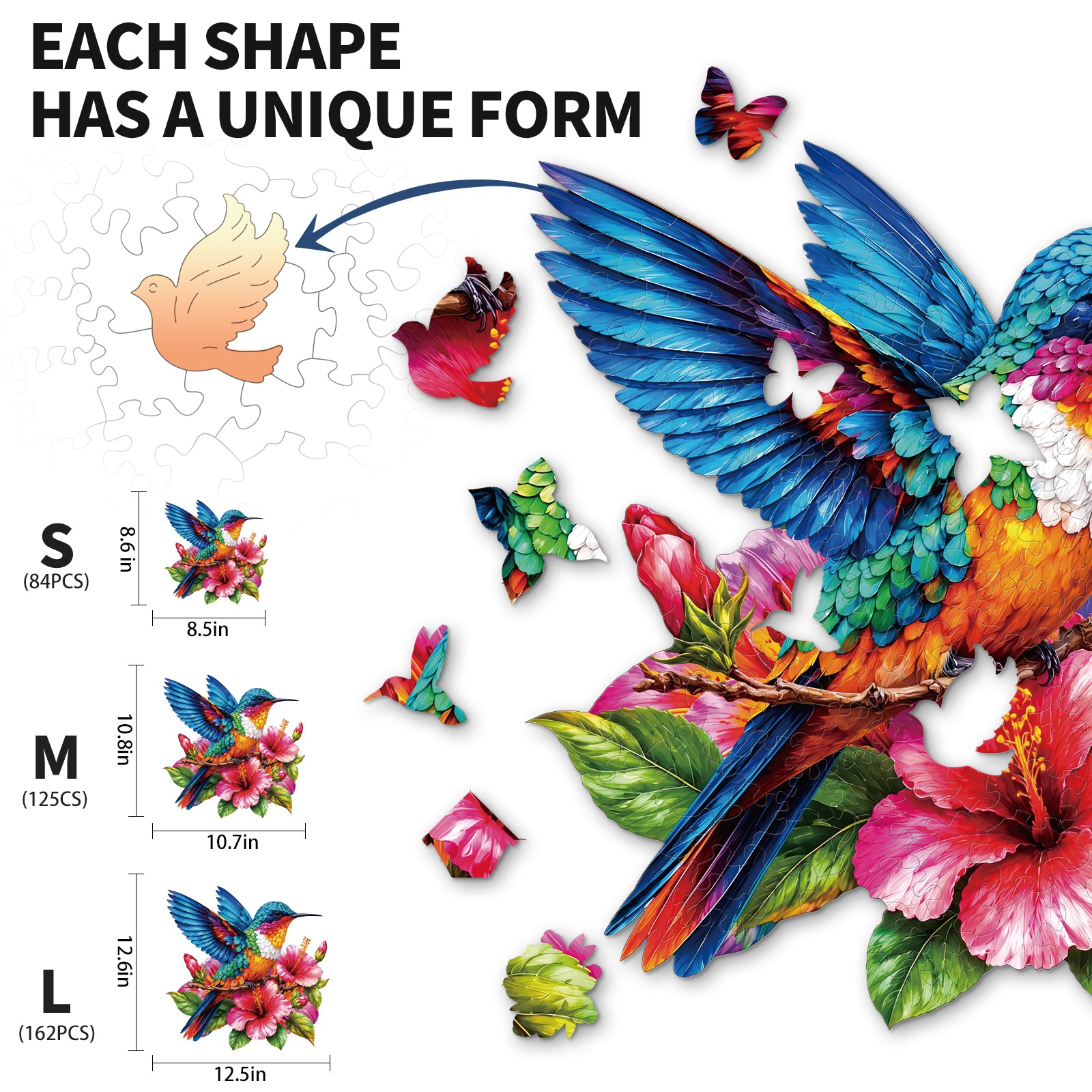 kaayee-rainbow-hummingbird-garden-holzpuzzle-medium image 3