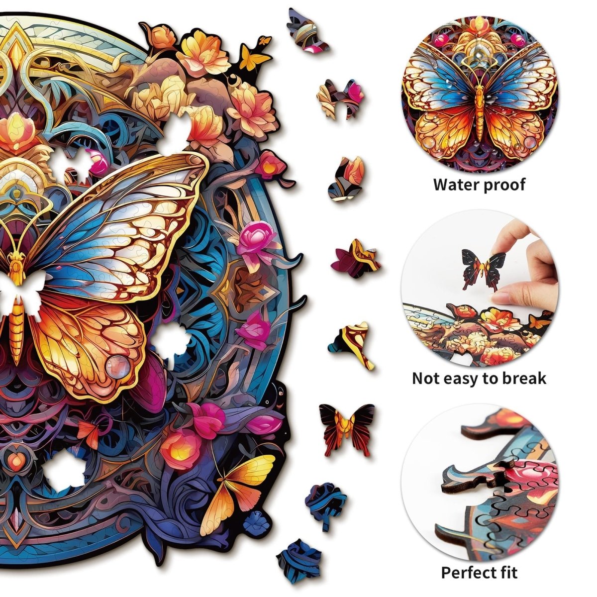 kaayee-wooden-puzzle-flapping-butterfly-holzpuzzle-medium image 2