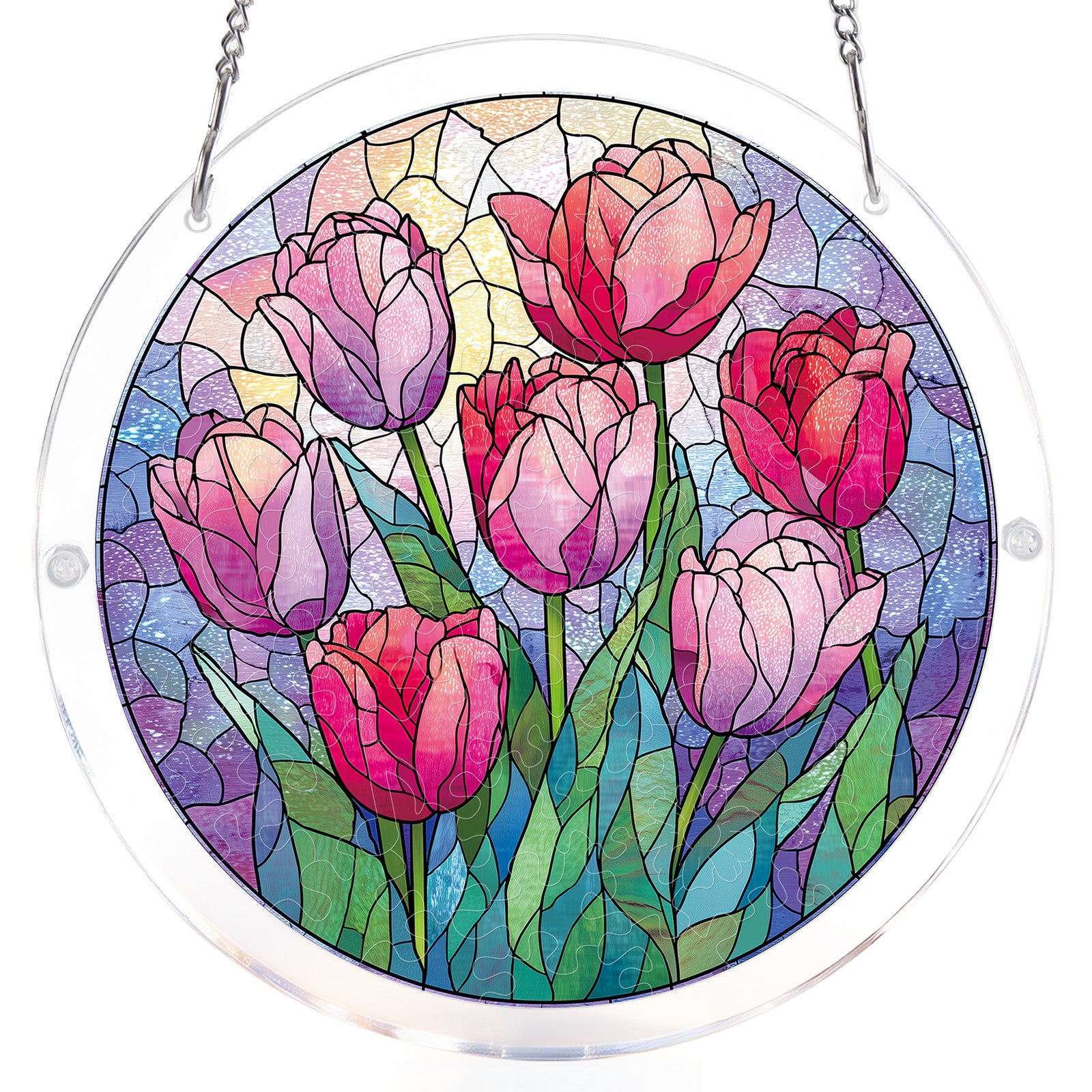 kaayee-suncatcher-puzzle-morning-glow-tulips-mittel-acryl image 7