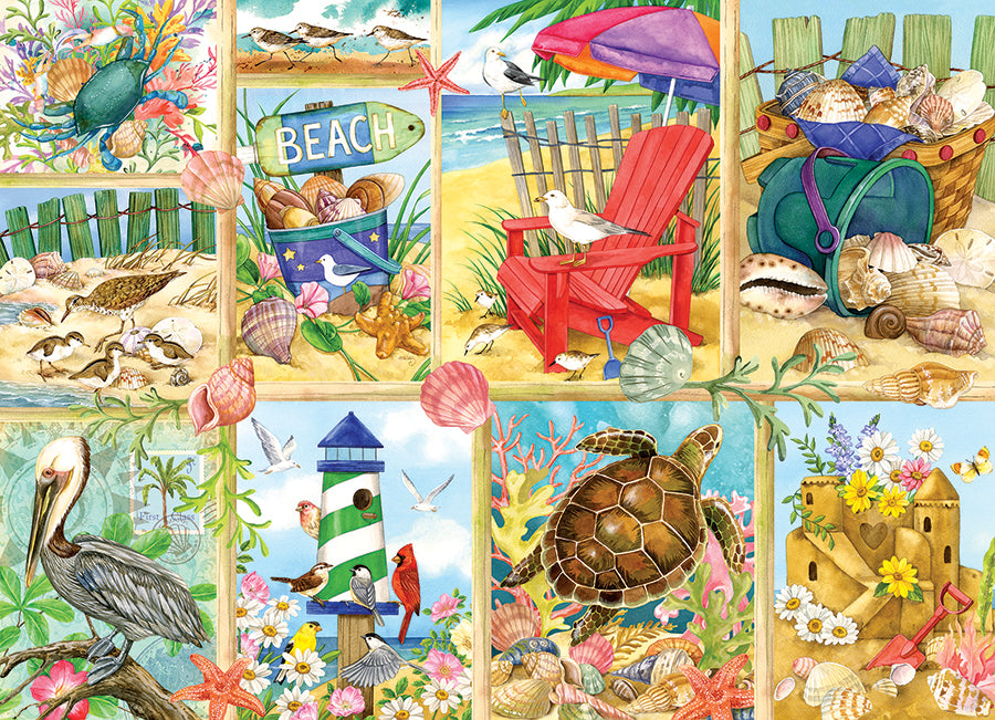 cobble-hill-day-at-the-beach-500-teile-puzzle-strand-collage image 2