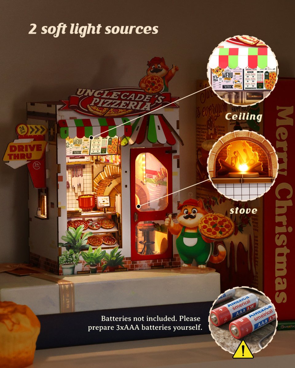 kaayee-uncle-cade-s-pizzeria-book-nook-kit-miniatur image 4