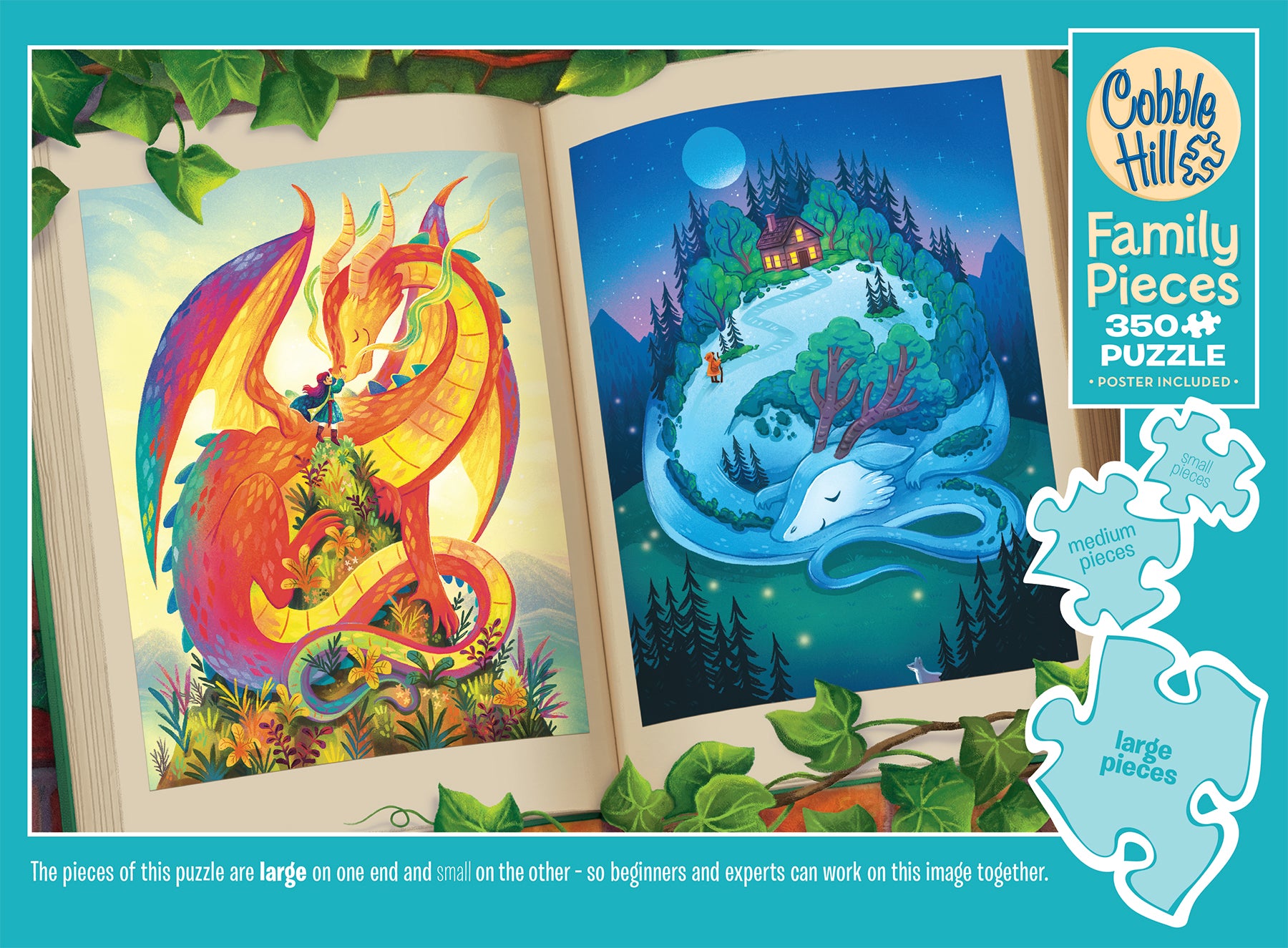 cobble-hill-family-pieces-350-night-day-puzzle-350-teile-drachen image 4