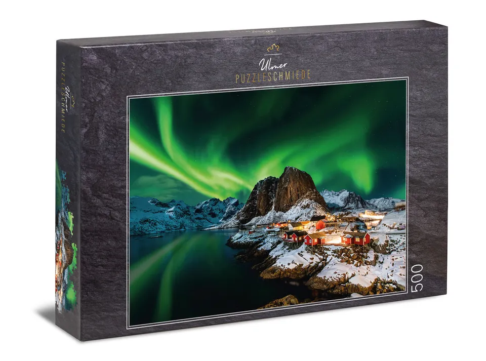 ulmer-puzzleschmiede-puzzle-500-teile-aurora-borealis-nordlichter-puzzle image 1