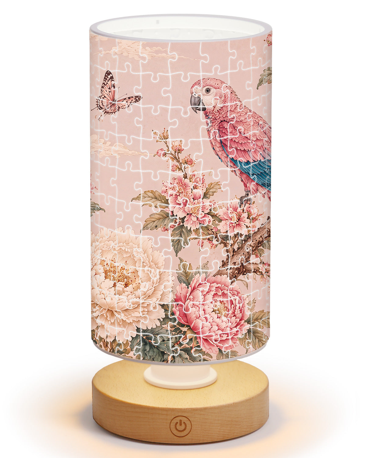 kaayee-parrot-blush-garden-nachtlicht-zylinder-acryl image 1
