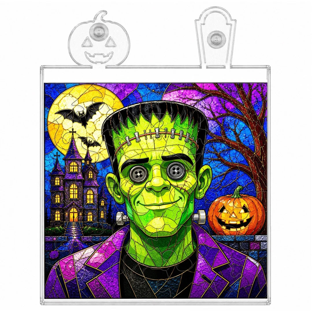 kaayee-frankenstein-acryl-puzzle-nachtlicht-holzrahmen-halloween image 5