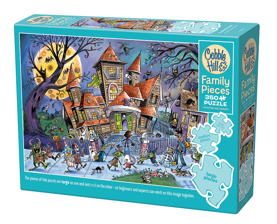 cobble-hill-family-pieces-350-puzzle-haunted-house-350-teile-halloween image 1