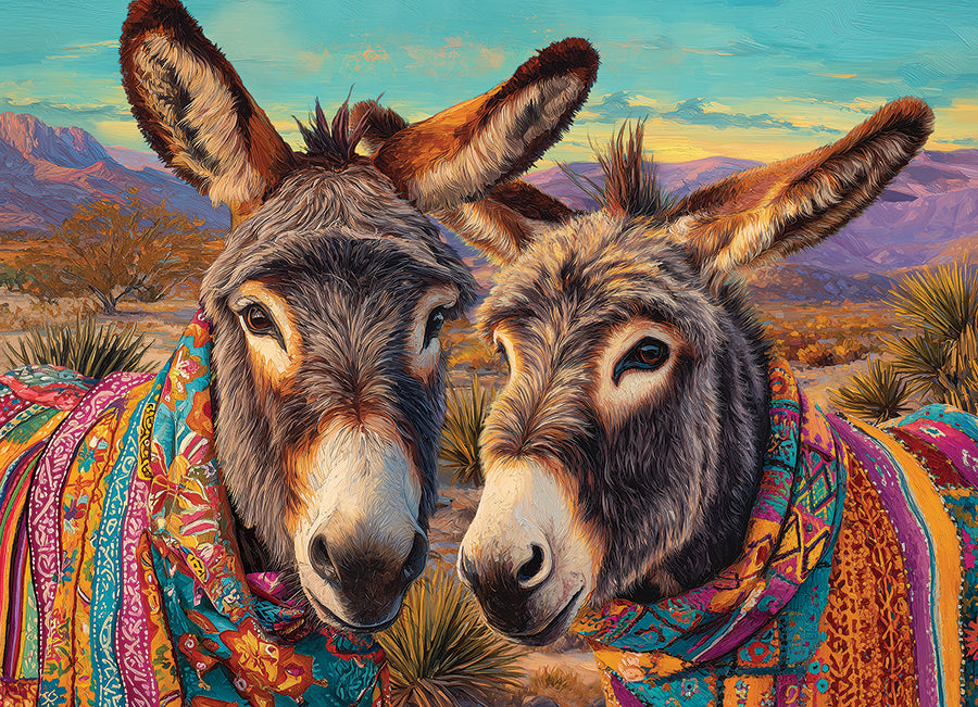 cobble-hill-500-teile-puzzle-dos-burros-esel-w-ste image 2