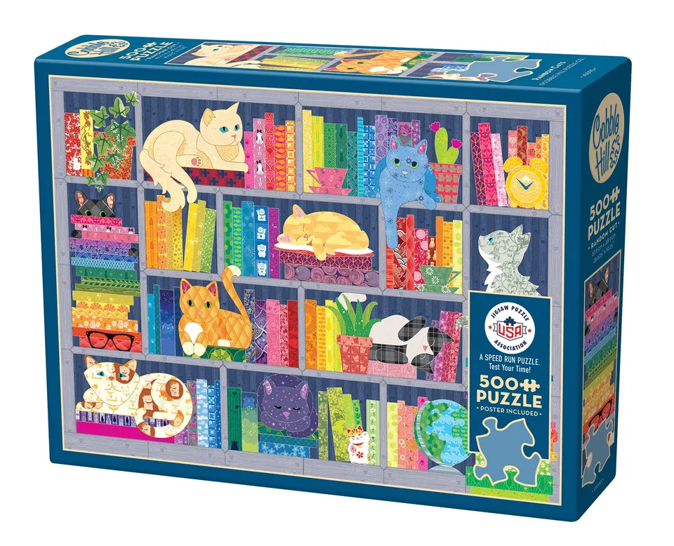 cobble-hill-rainbow-cats-500-teile-puzzle-katzen image 1