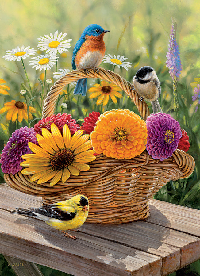 cobble-hill-bluebird-bouquet-35-teile-rahmenpuzzle-blumen image 3