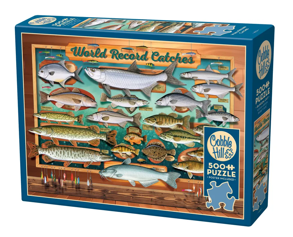 cobble-hill-500-world-record-catches-puzzle-500-teile-fische image 1