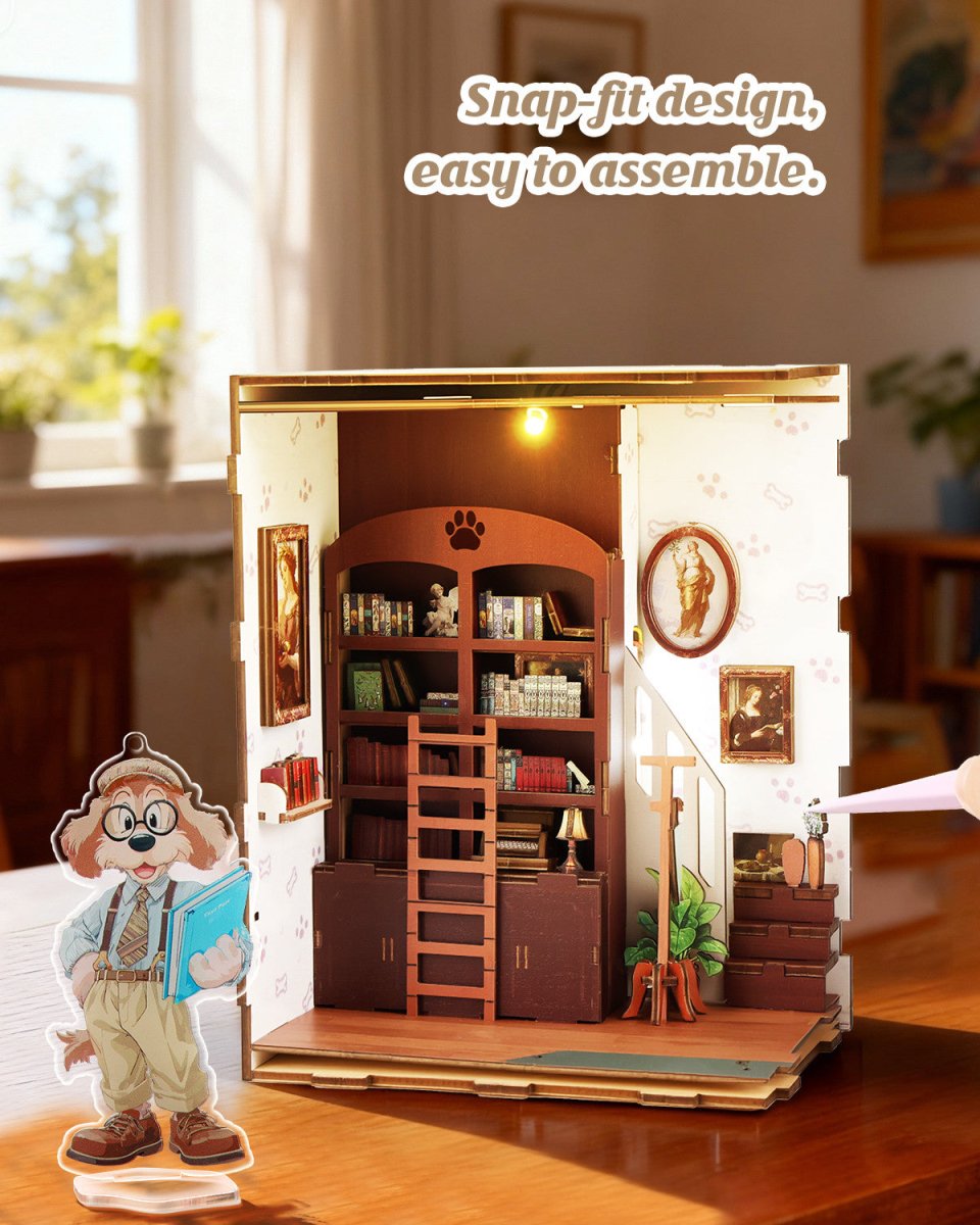 kaayee-book-nook-kit-doug-s-bookstore-buchladen-miniatur image 6