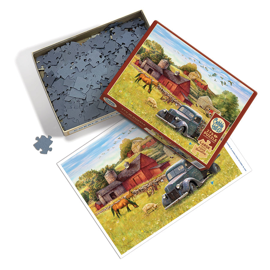 cobble-hill-easy-handling-summer-afternoon-puzzle-275-teile-farm image 3