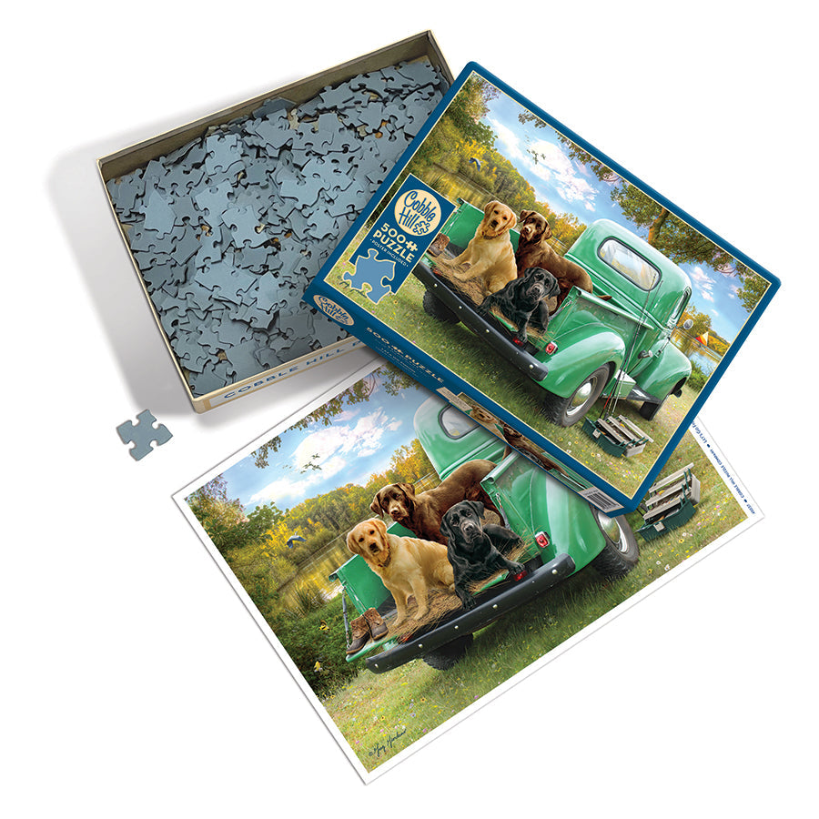 cobble-hill-let-s-go-fishing-puzzle-500-teile-hunde image 3