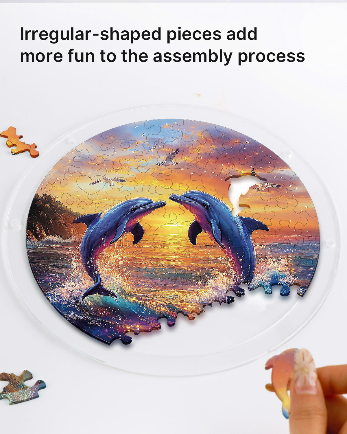 kaayee-suncatcher-puzzle-dolphin-love-song-delfin-puzzle-medium image 2