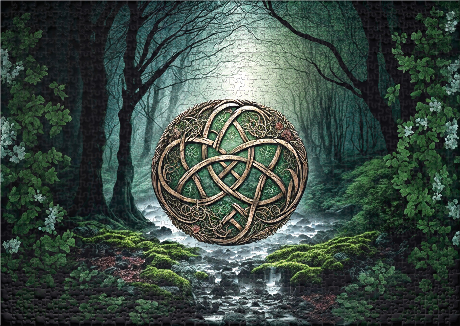 ulmer-puzzleschmiede-puzzle-1000-teile-celtic-forest-wald image 2
