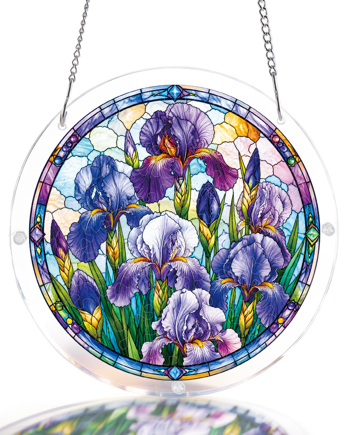 kaayee-suncatcher-puzzle-iris-morning-light-fensterbild-m-20-8-cm image 1