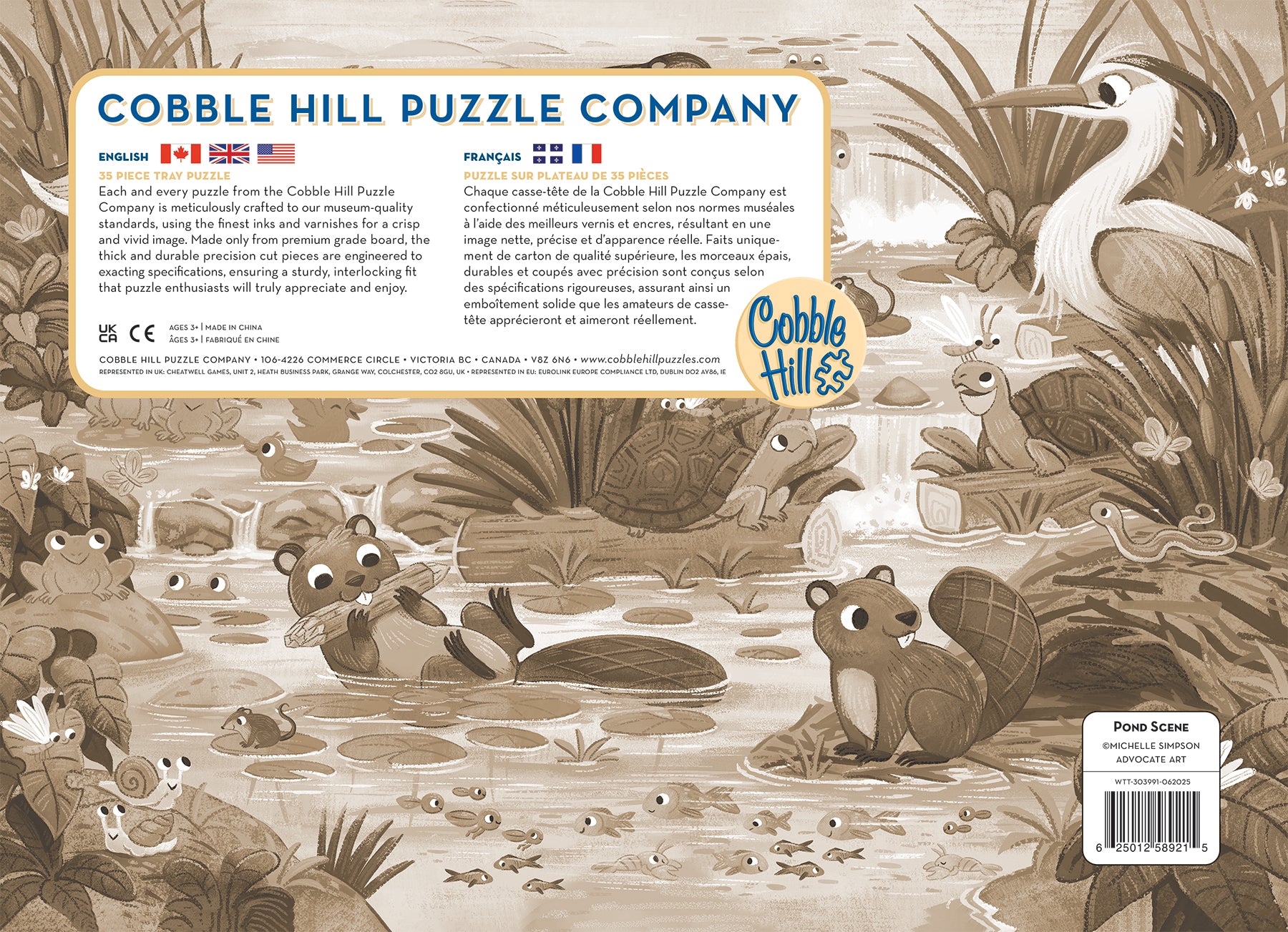 cobble-hill-tray-puzzles-pond-scene-rahmenpuzzle-35-teile-teich image 2
