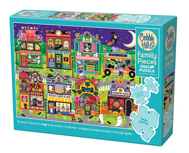 cobble-hill-family-350-boo-town-puzzle-350-teile-halloween image 1