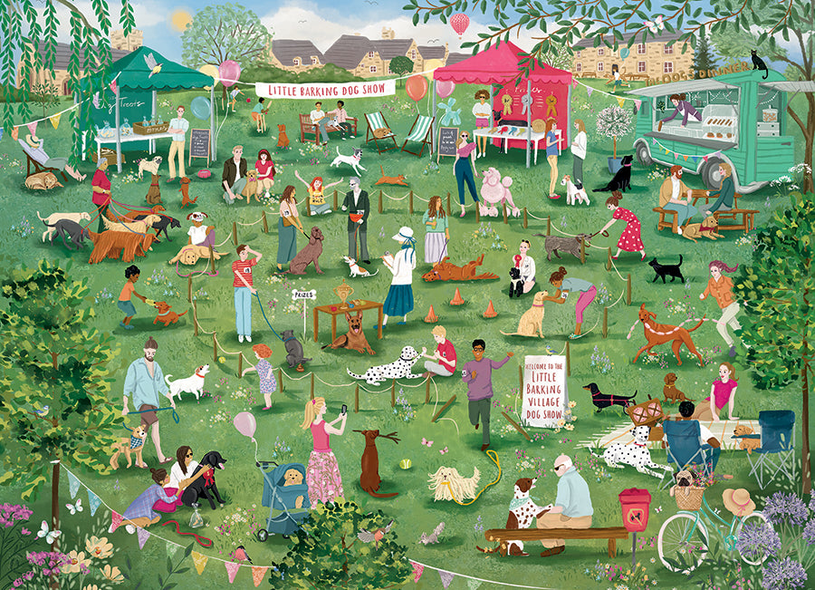 cobble-hill-1000-piece-little-barking-dog-show-puzzle-hunde image 2