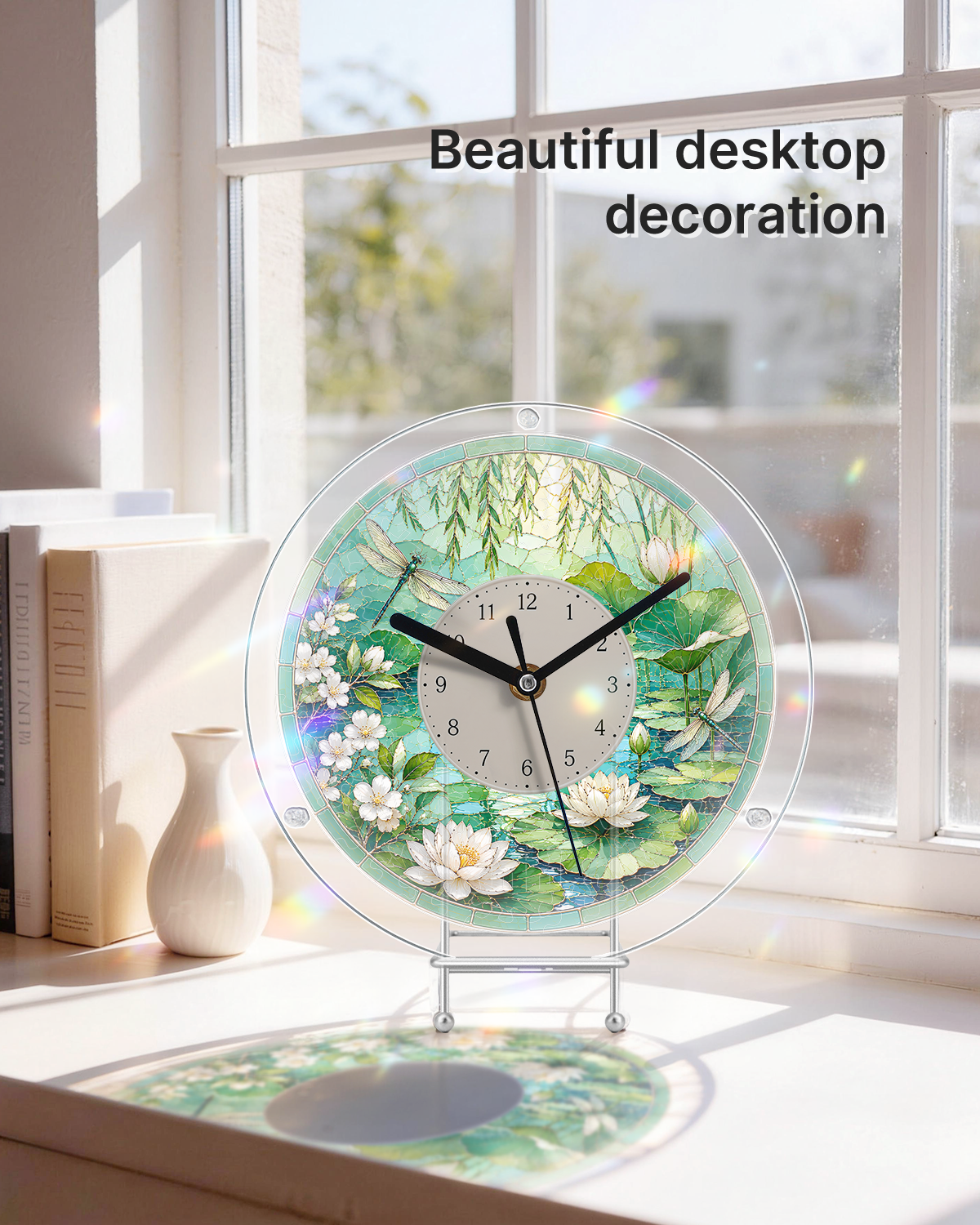 kaayee-clock-kit-midsummer-lotus-pond-puzzle-uhr-regular image 5