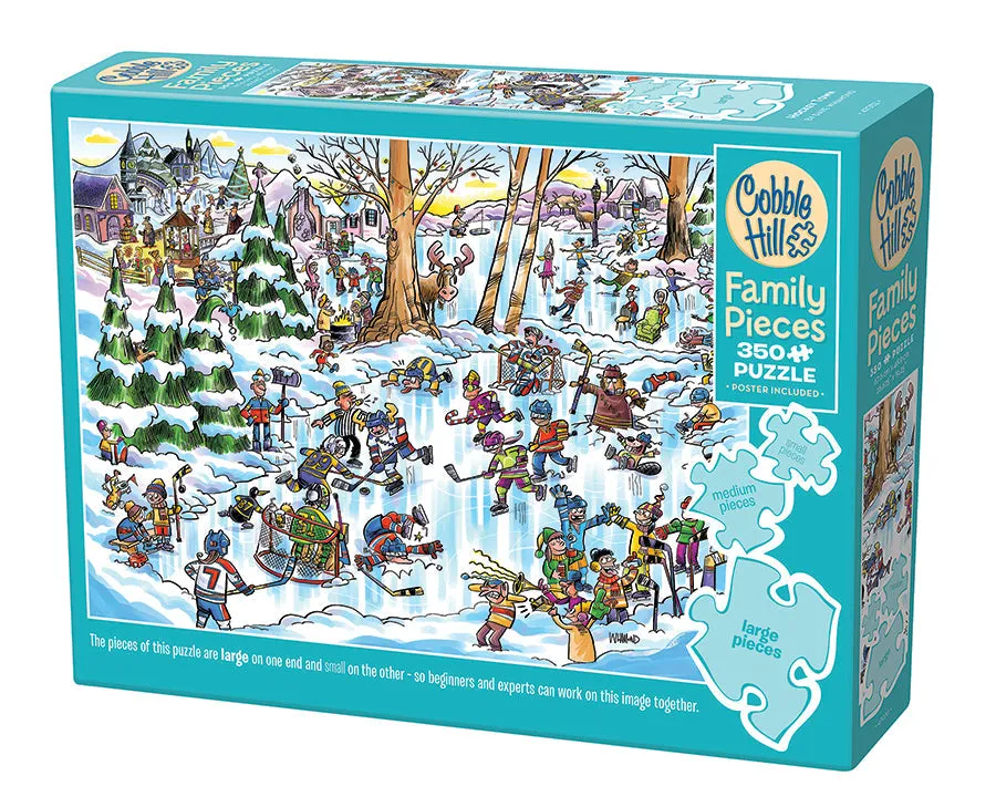 cobble-hill-family-pieces-350-hockey-town-familienpuzzle-350-teile-hockey image 1