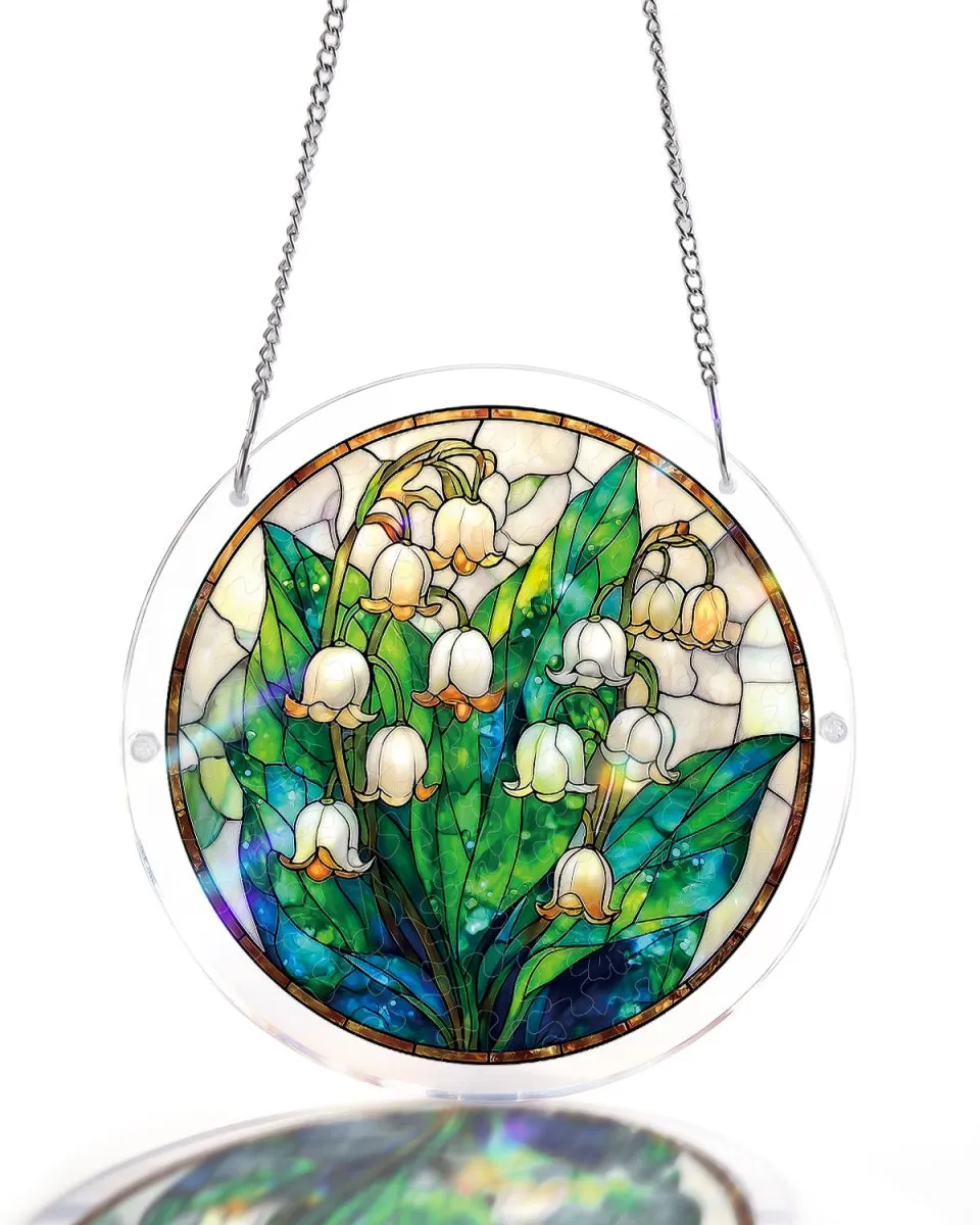 kaayee-suncatcher-puzzle-secret-lily-valley-light-puzzle-small-18-8-cm image 1
