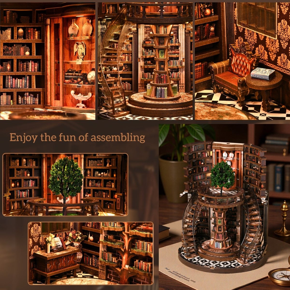 kaayee-wisdom-annual-ring-miniaturhaus-diy-bausatz-b-cher image 7
