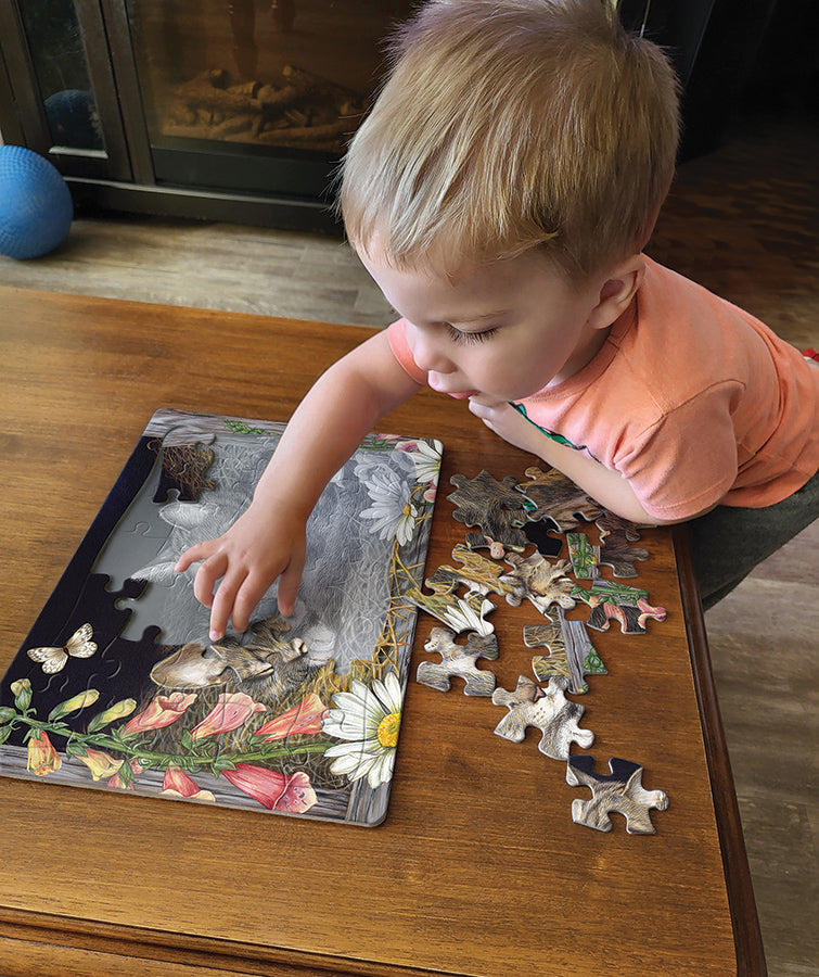 cobble-hill-tray-puzzles-morning-snooze-35-teile-tablettpuzzle-katzen image 2