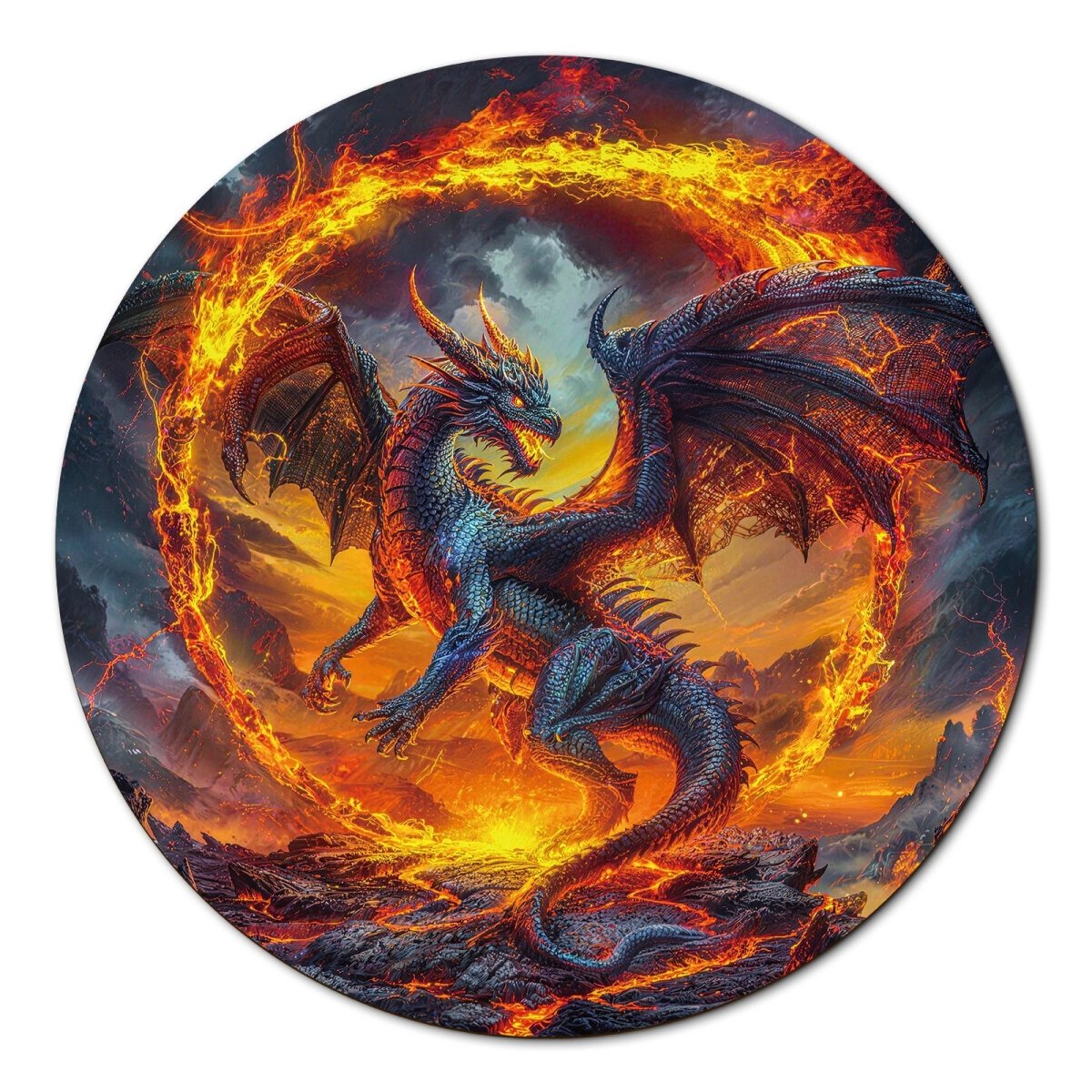 kaayee-dragonfire-halo-1000-teile-puzzle-eco-white-board image 1