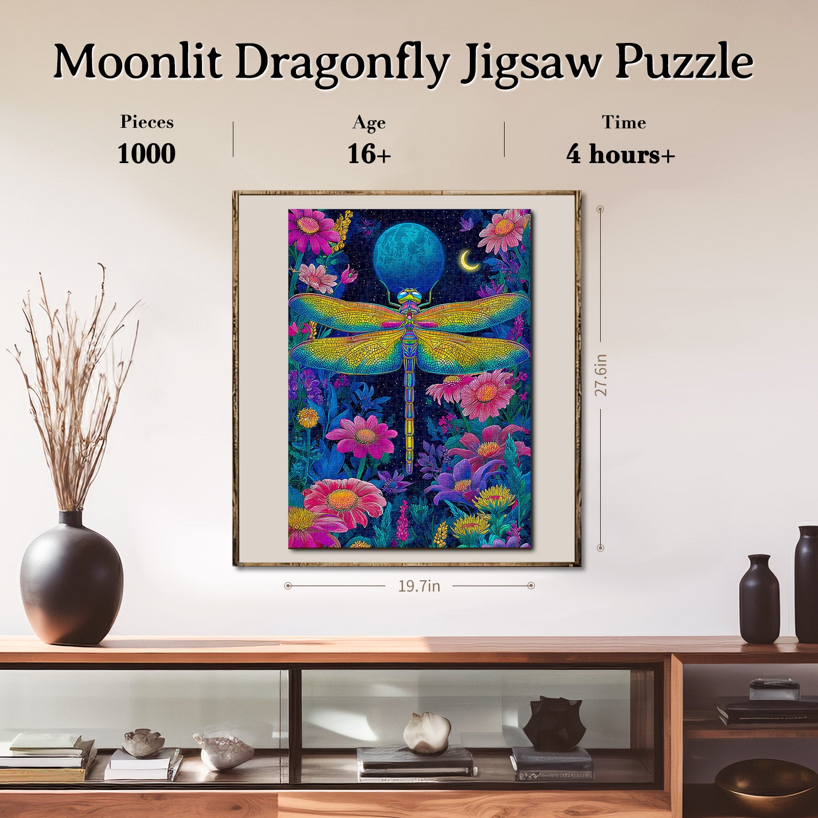 kaayee-moonlit-dragonfly-1000-teile-puzzle-standard image 6