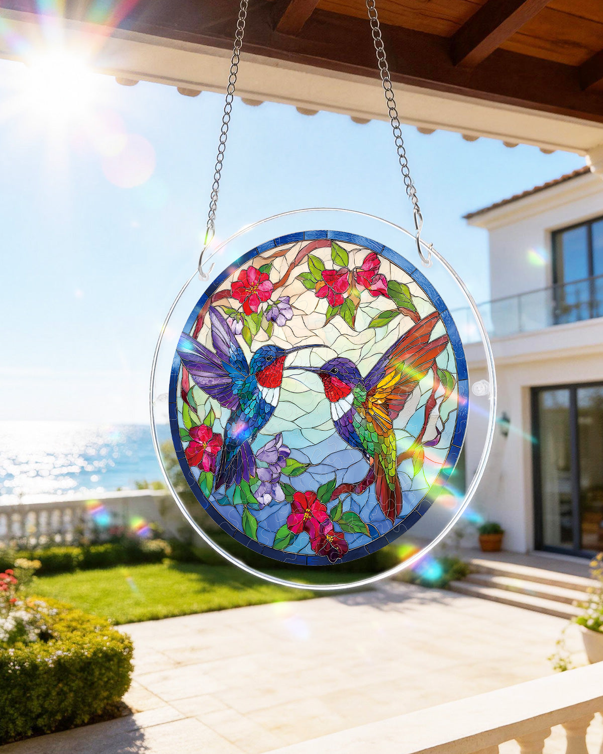kaayee-suncatcher-puzzle-hummingbird-bloomscape-fensterbild-large image 8