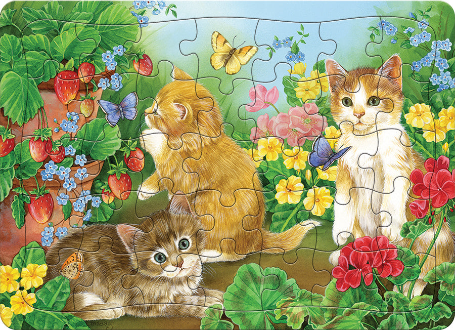 cobble-hill-kitten-playtime-tray-puzzle-35-teile-katzen image 1