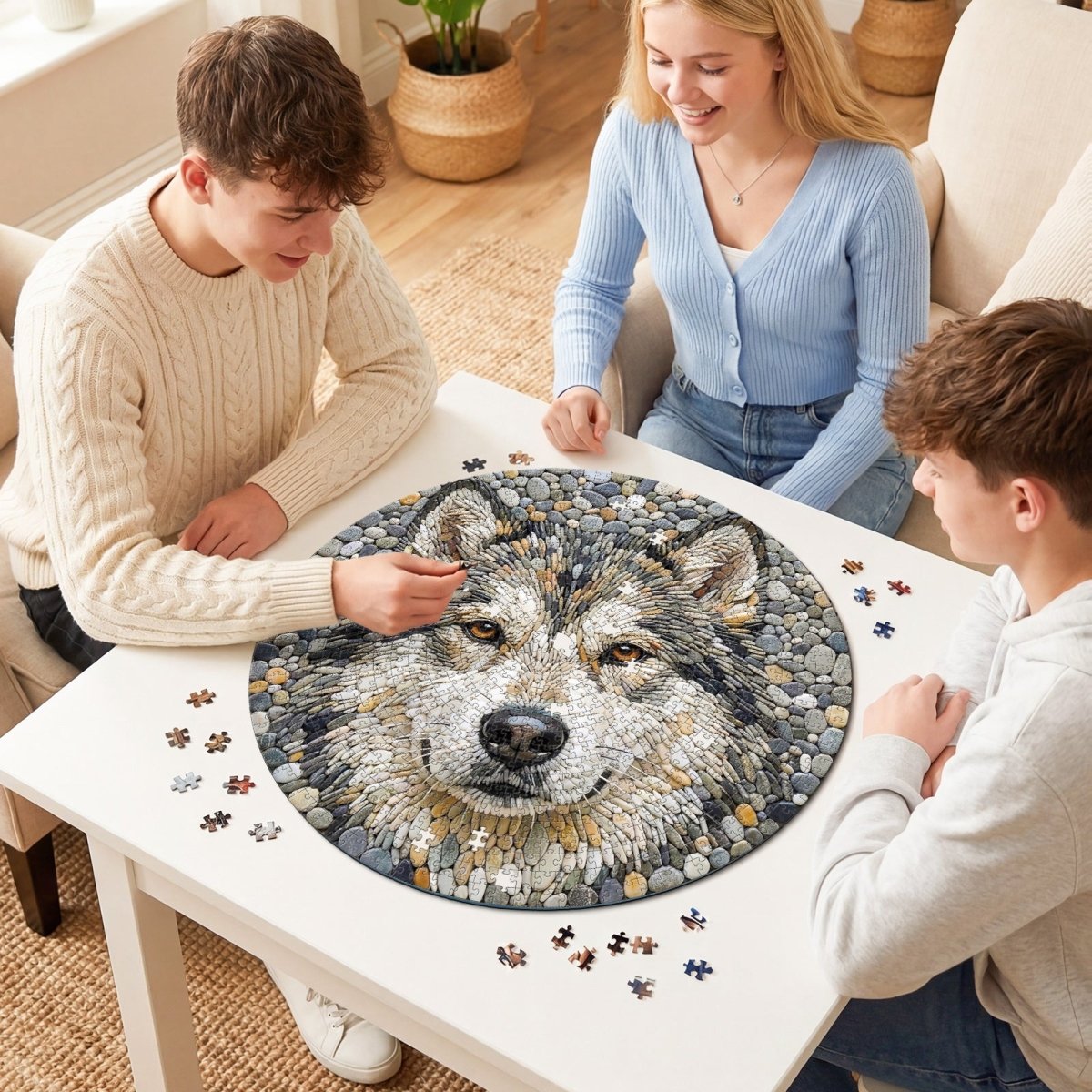 kaayee-stone-wolf-kartonpuzzle-1000-teile-eco-white-board image 4