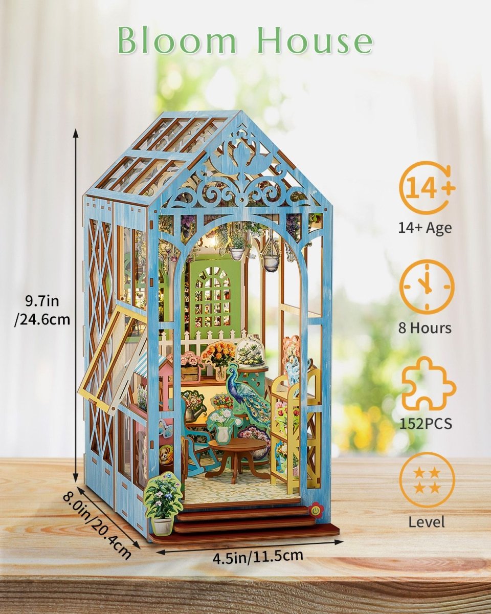 kaayee-book-nook-kit-bloom-house-miniaturhaus-gew-chshaus-led image 4
